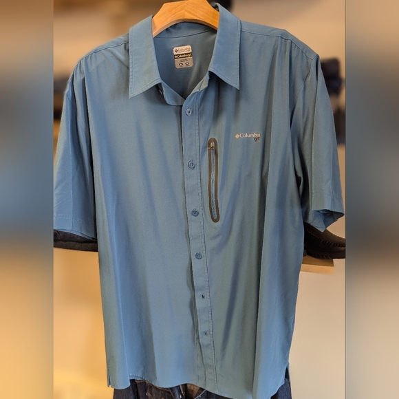 Columbia grt men's button down shirt sleeve sz XL - Picture 1 of 7